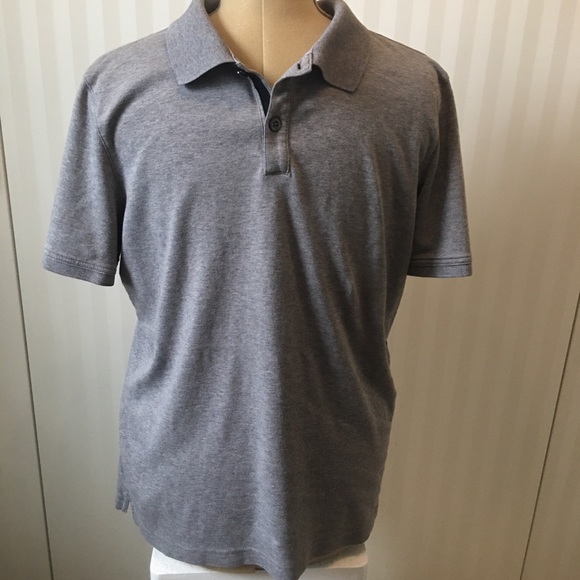 Banana Republic gray mens polo shirt Size L - Picture 3 of 9